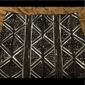 EXPRESS sequin mini skirt